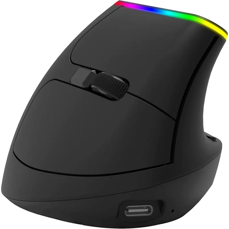 Ordissimo Ratón Inalámbrico Ergonómico Negro ART0425