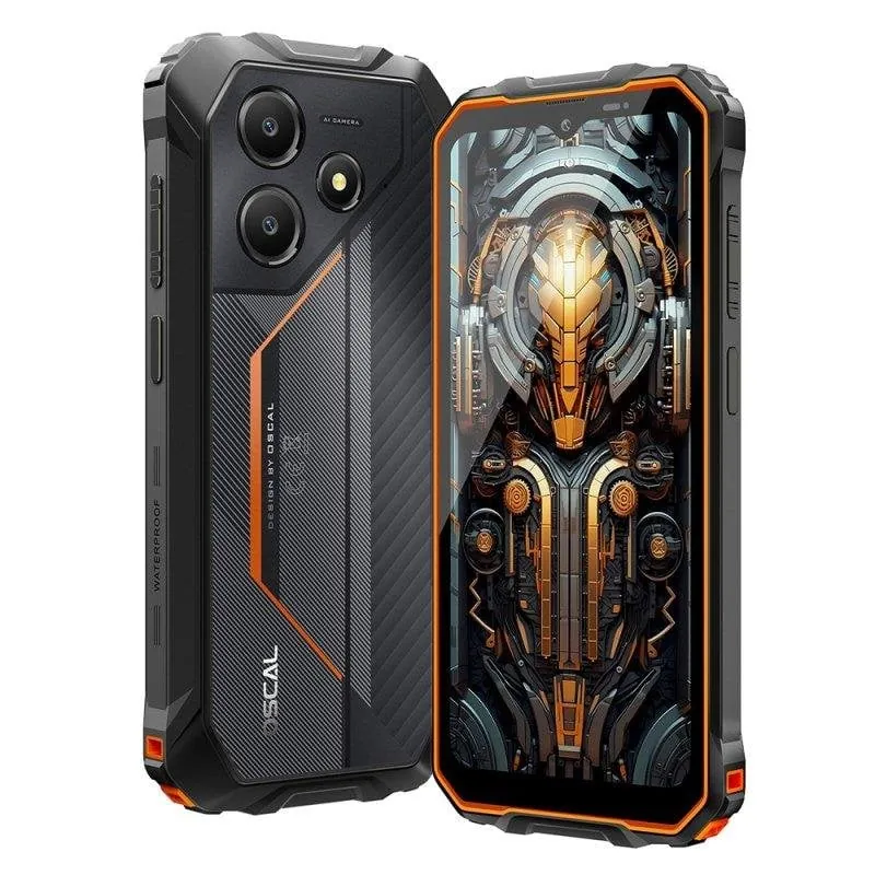 OSCAL Marine 2 4GB 64GB 6.56" IPS 90Hz 4G Dual SIM NFC batería 11000mAh Android 15 Naranja OSCAL_Marine2(4+64)_orange(nocharger)