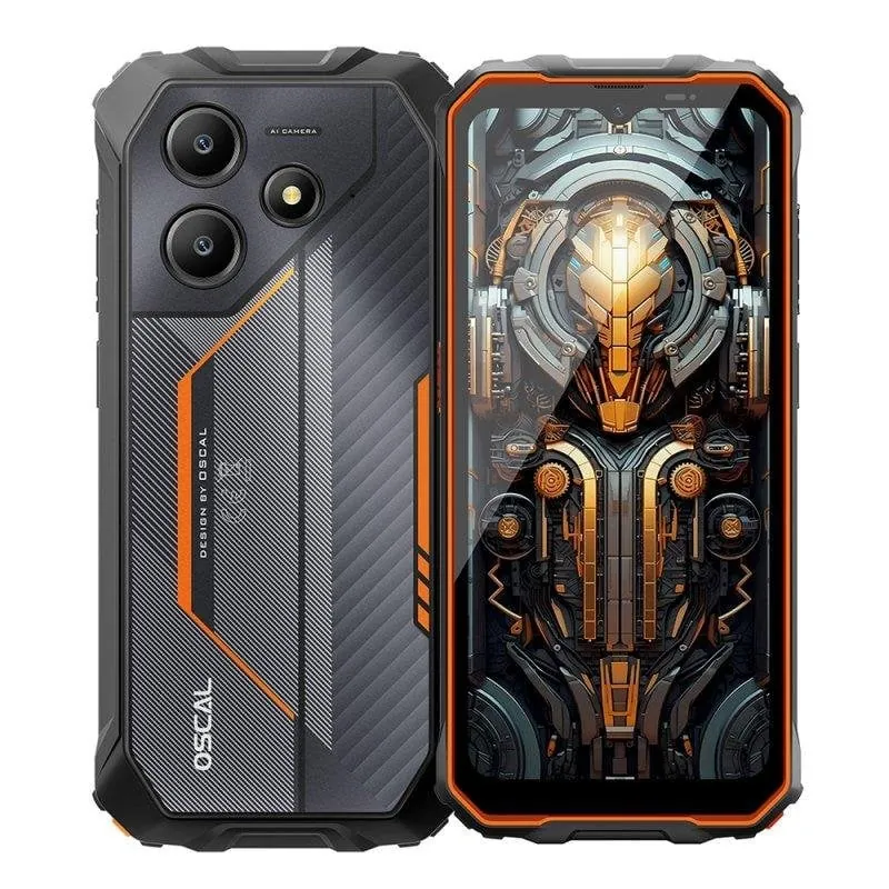 OSCAL Marine 2 8GB 256GB 6.56" IPS 90Hz 4G Dual SIM Batería 11000mAh NFC Android 15 Naranja Oscal_Marine2(8+256)_orange(nocharger)