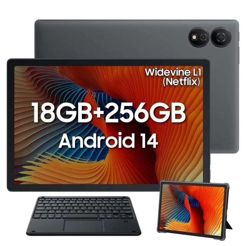 Oscal Pad 80 10.5" 6GB/256GB Wifi Gris + Teclado Bluetooth PAD80WIFI-GREY+K2