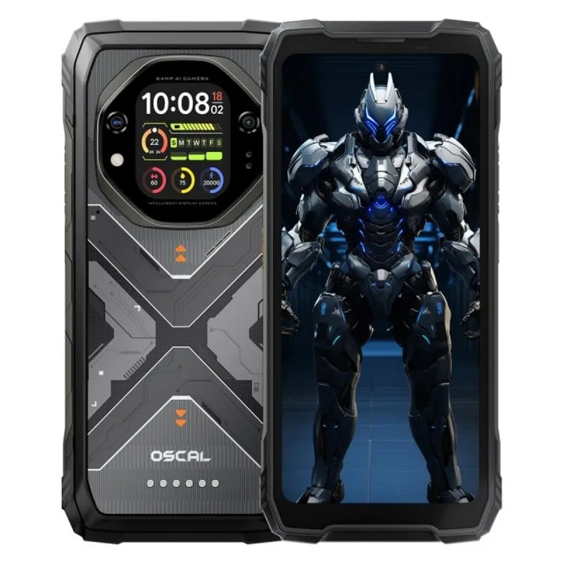 OSCAL TANK 1 16GB RAM 512GB 5G 20000mAh 6.78" NFC Huella dactilar Negro Blackview_TANK 1 (512GB) 16+32GB Black