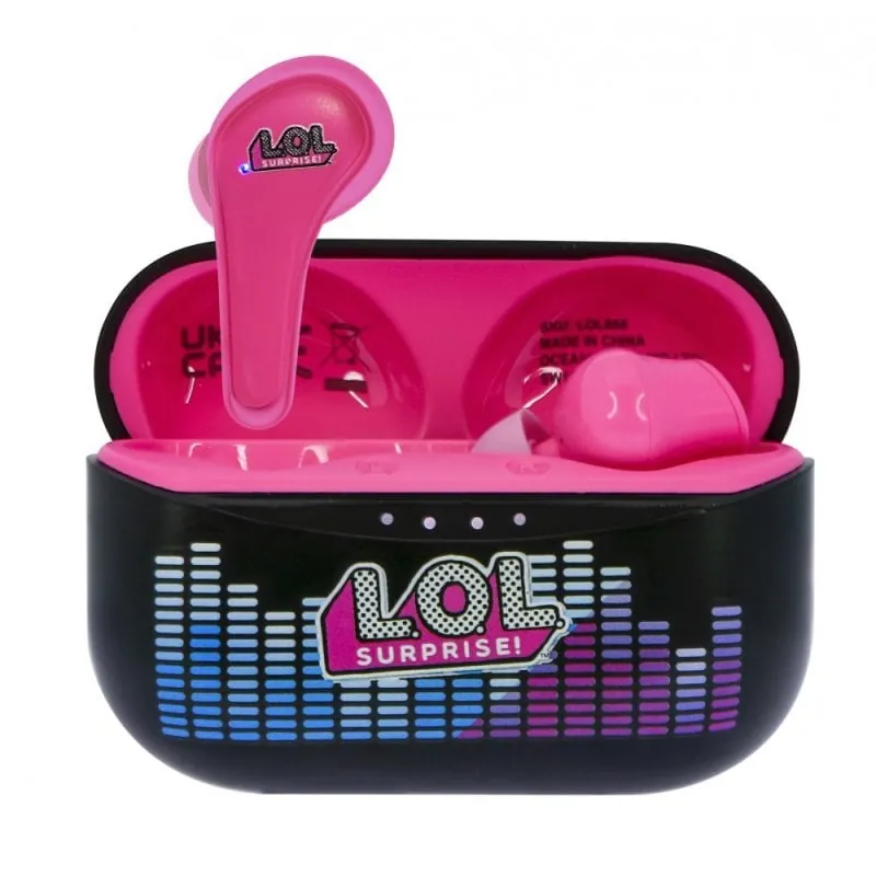 OTL Technologies L.O.L Surprise Earpods Bluetooth V5.0 y Caja de Carga Auriculares Inalámbricos LOL868
