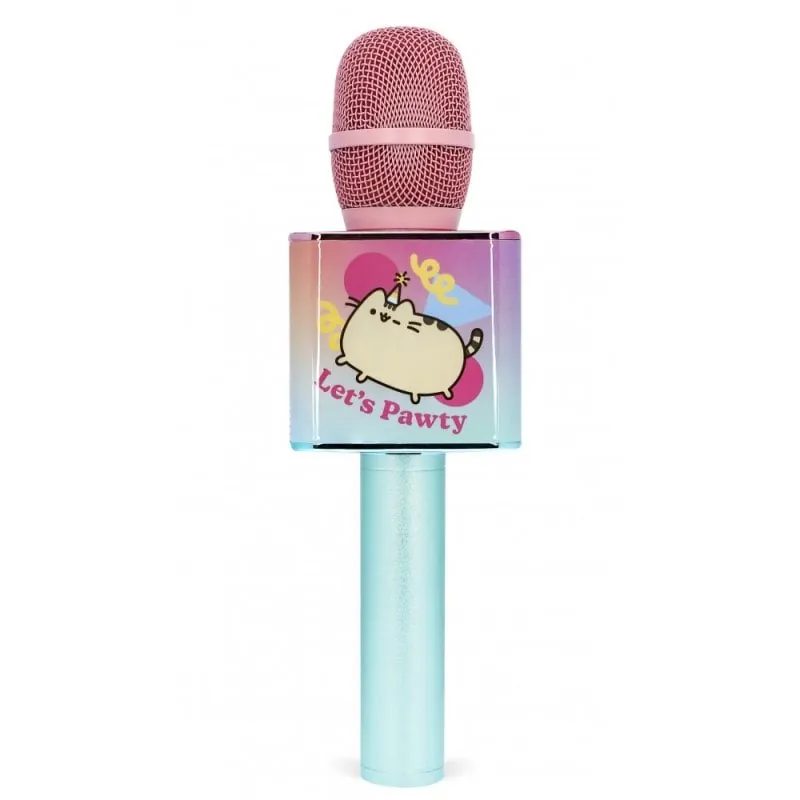 OTL Technologies Micrófono Karaoke Pusheen Inalámbrico con Altavoz para Cualquier Fuente de Sonido PS1027