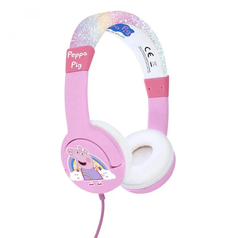OTL Technologies Peppa Pig Glitter Rainbow Auriculares Infantiles OTLPP0776