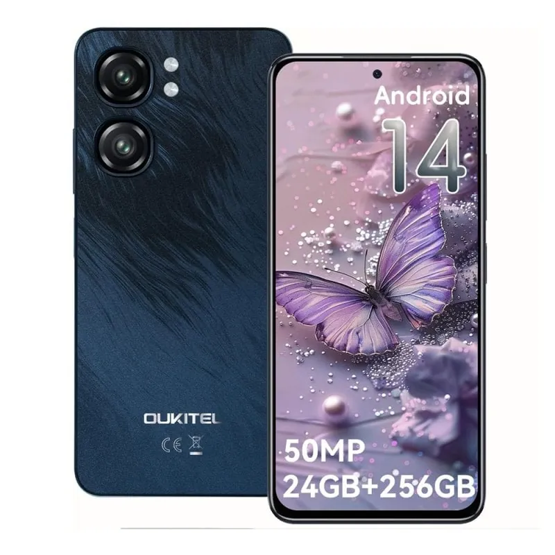 Oukitel C58 PRO 8GB 256GB Batería 5150mAh Pantalla 6.6″ Cámara 50MP NFC C58 PRO black