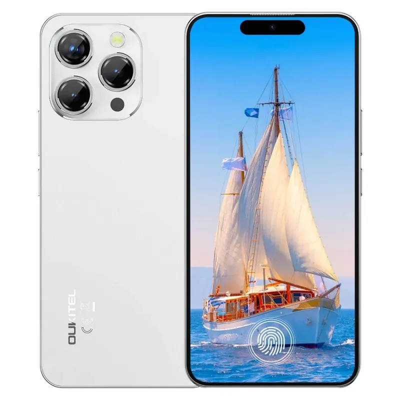Oukitel P1 4GB 256GB Helio G99 6.7" 120Hz NFC Dual SIM Android 14 P1 4GB WHITE