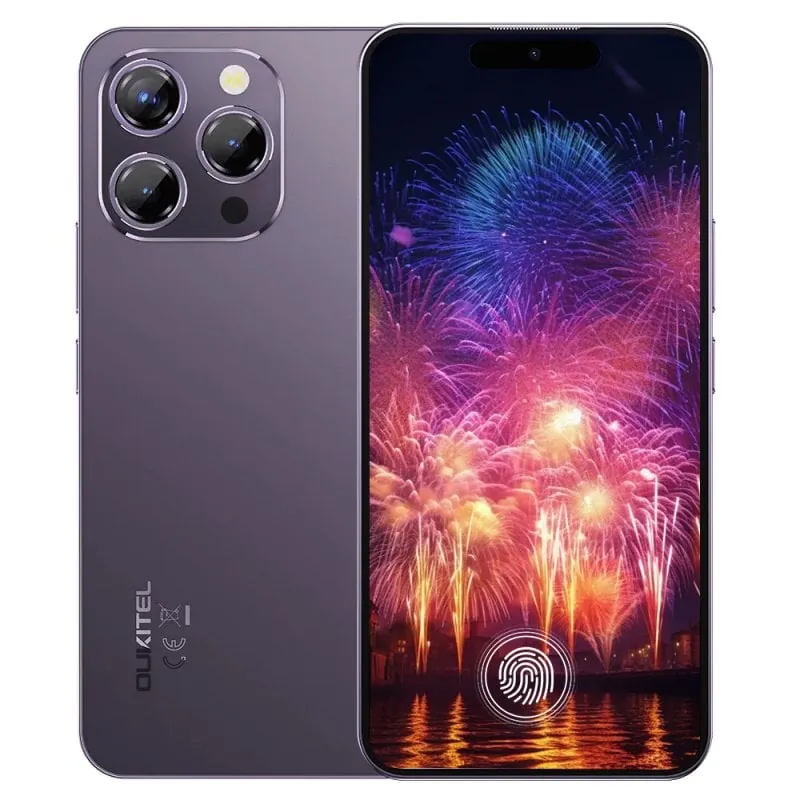 Oukitel P1 4GB RAM 256GB Pantalla 120Hz NFC Carga Rápida Android 14 P1 4GB BLACK