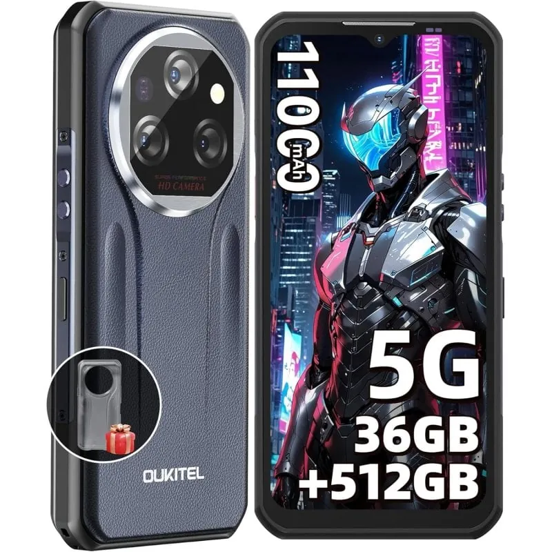 Oukitel WP39 Pro 36GB 512GB 5G NFC Batería 11000mAh Dual SIM Android 14 OUKWP39PH