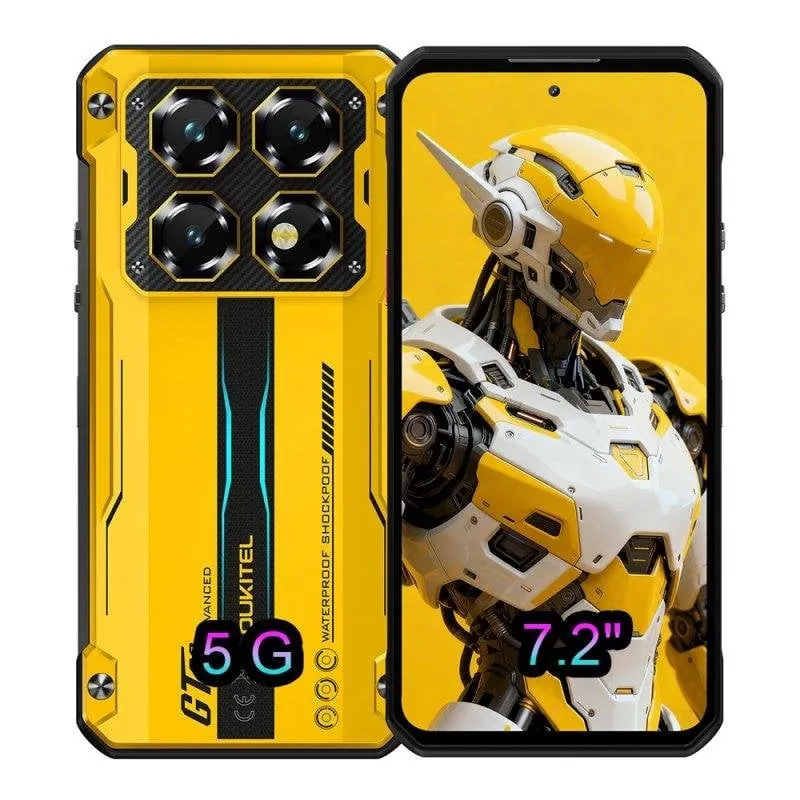 Oukitel WP60 36GB 512GB 7.2" 120Hz 5G Dual SIM Batería 10000mAh Carga Rápida Android 15 Naranja Oukitel-WP60(12+512)-ORNAGE