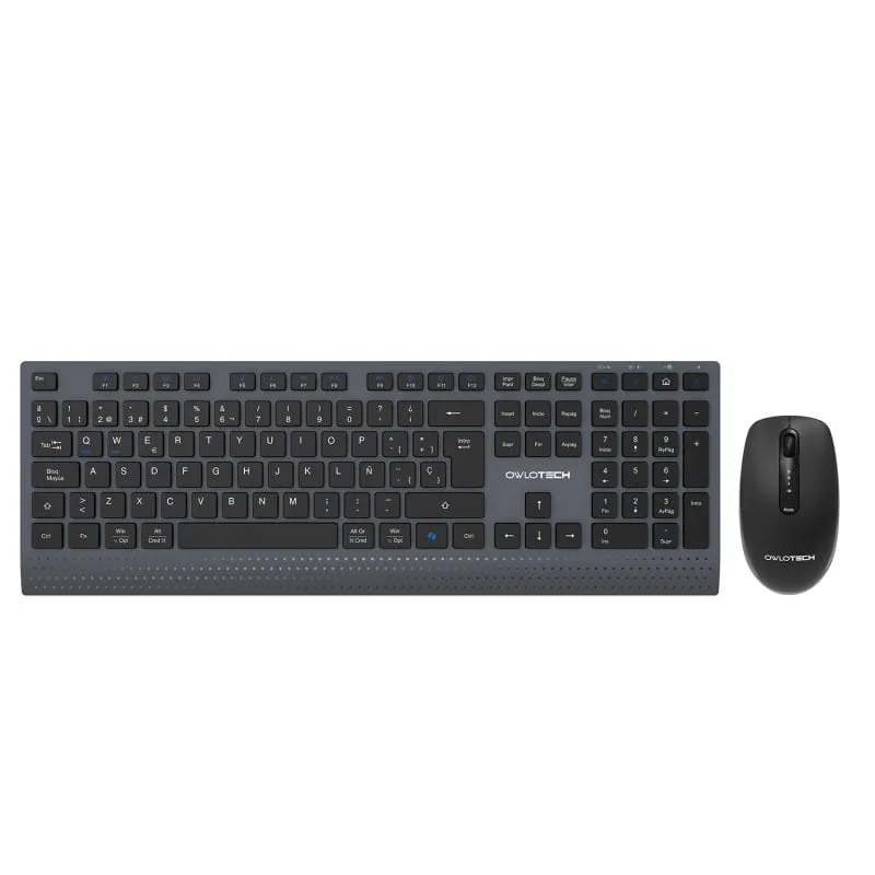 Owlotech MK700 Combo Teclado y Ratón Low Profile Dark Grey OW-KEY-MK700W-GR