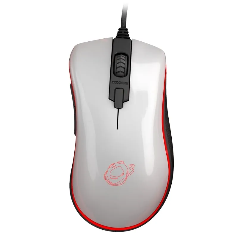 Ozone Neon M50 Ratón Gaming 5000 DPI Blanco OZNEONM50W