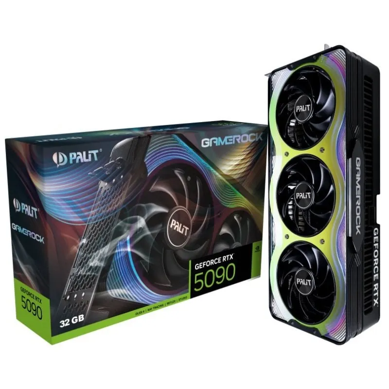 Palit GeForce RTX 5090 GameRock 32GB GDDR7 Reflex 2 RTX AI DLSS4 NE75090019R5-GB2020G