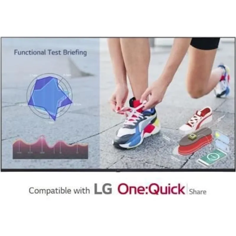 PANTALLA 55'' LFD 16:9 16h/7d 3840x2160 400cd/m 3xHDMI 2xUSB RJ45/RS232C/Audio 2xHP Bordes Finos Neg