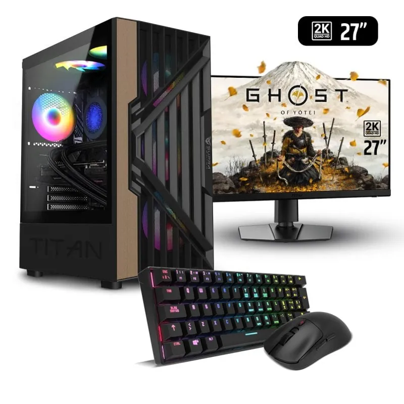 PC Racing D5 Equinox Gaming Intel Core i5-14600KF/32GB/2TB SSD/RTX 5070 + Monitor 27" 2k + Combo Gaming 8436608031276