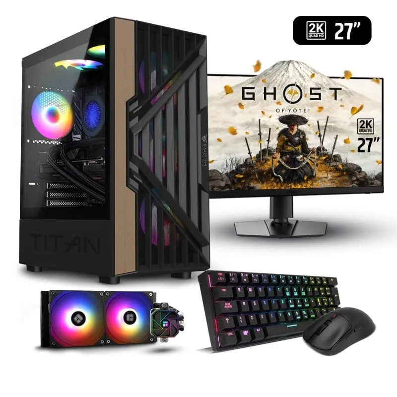 PC Racing D5 Equinox Gaming Intel Core i7-12700F/32GB/2TB SSD/RTX 5070 Ti + Monitor 27" 2k + Combo Gaming 8436608031214