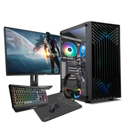 PC Racing Pack PC Gaming Intel Core i5-11400F/16GB/1TB+256GB SSD/GTX1650 + Pantalla 24" FullHD + Silla Gaming + Combo 8436608032211