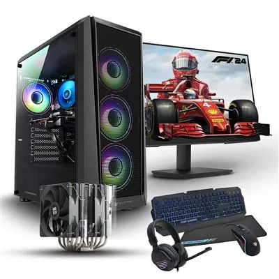 PC Racing Top Gaming Intel Core i7-12700F/32GB/1TB SSD/RTX 4060 + Monitor 27" + Combo Gaming 8436608034918