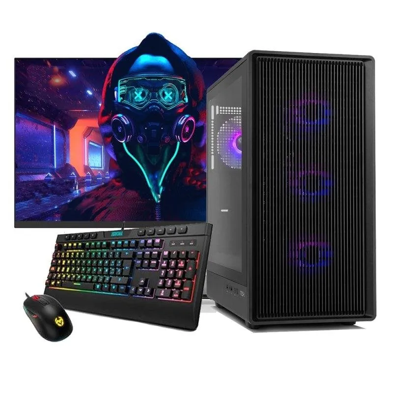 PC Sobremesa NeoPC Iota Negra AMD Ryzen 7 5700X 32GB 1TB SSD RTX 5060 Windows 11 Monitor 27" 7437785007079