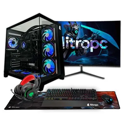 PC Sobremesa NitroPC Pack Diamond Plus Ryzen 7 7700X 32GB 2TB NVMe RTX 5060 Ti Monitor y periféricos 8436628080407