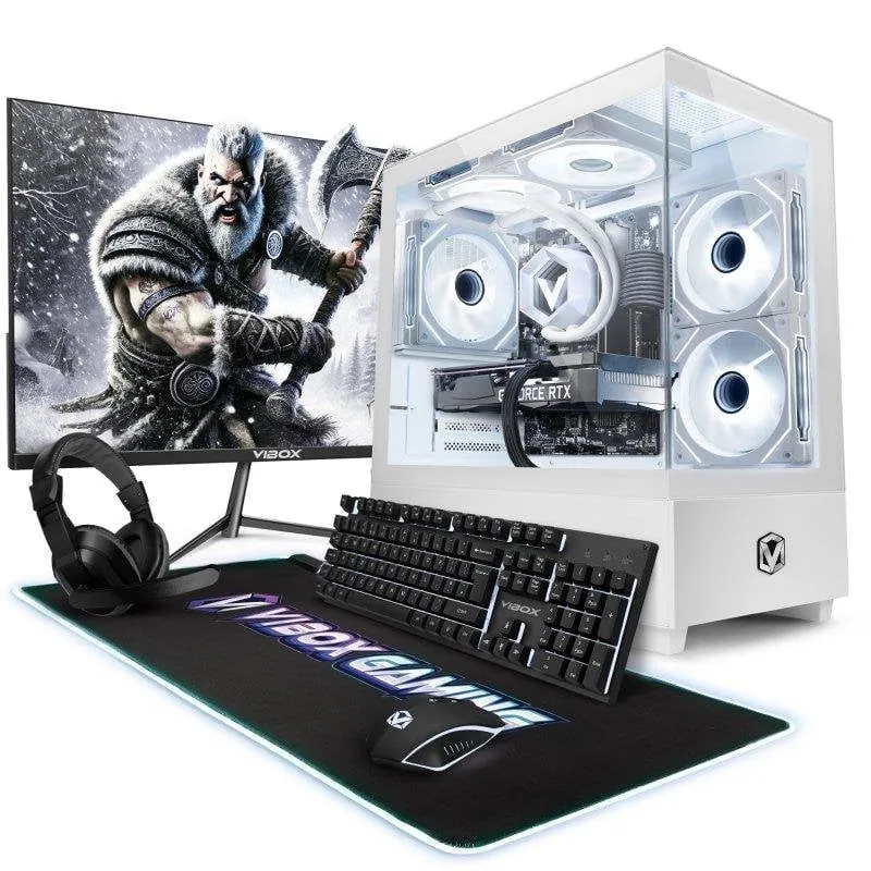 PC Sobremesa Vibox IV-8 AMD Ryzen 7 5700X 16GB 500GB SSD RTX 5050 WiFi Windows 11 Monitor 23" Full HD IV-635
