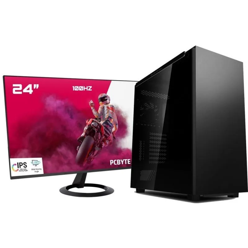 PCBYTE Future24 Pc AMD Ryzen 5 8600G/32GB/2TB SSD + Monitor 24" IPS FullHD 100Hz 7427255154211