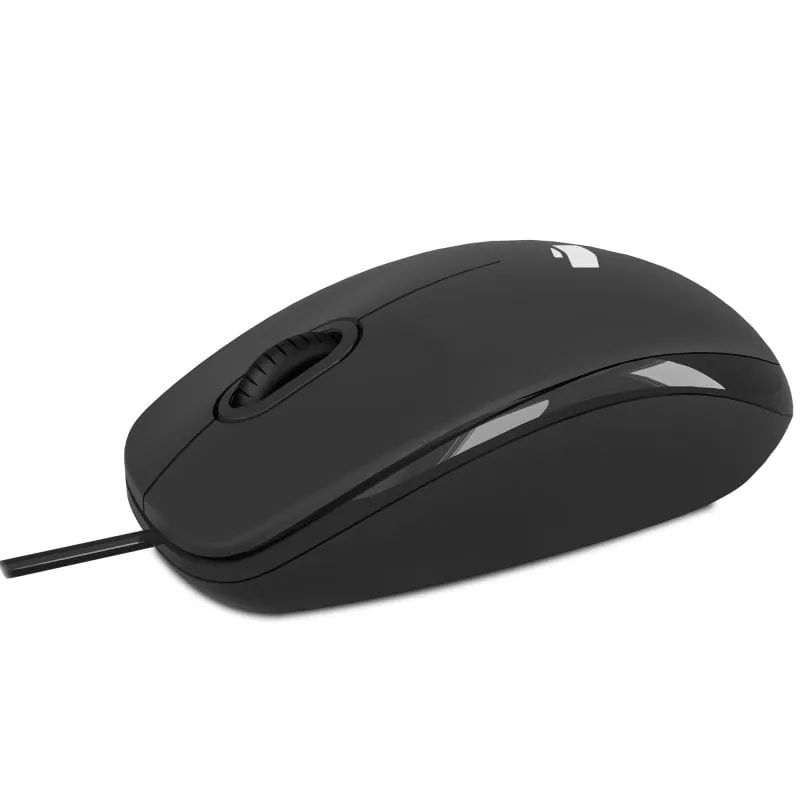 PcCom Essential M20 Ratón Óptico 1000DPI Negro PCCES-MOU-BA-V2-B