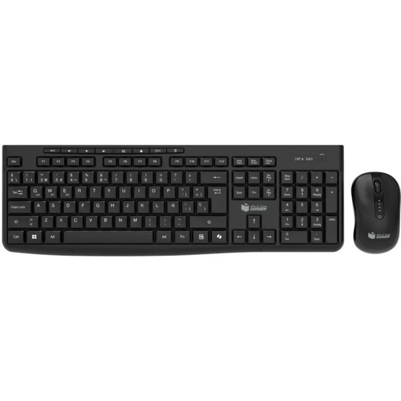 PcCom Essential MK40 Combo Teclado + Ratón Wireless con Copilot Negro PCCES-COM-MK40-B