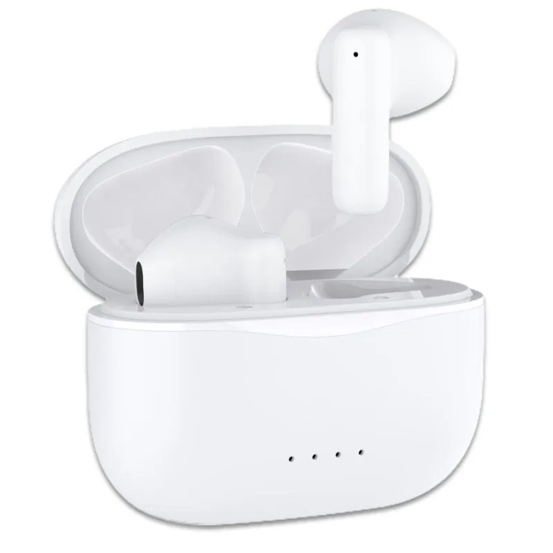 PcCom Essential Start Auriculares Bluetooth 6.0 TWS Blancos PCCES-HP-ST-W