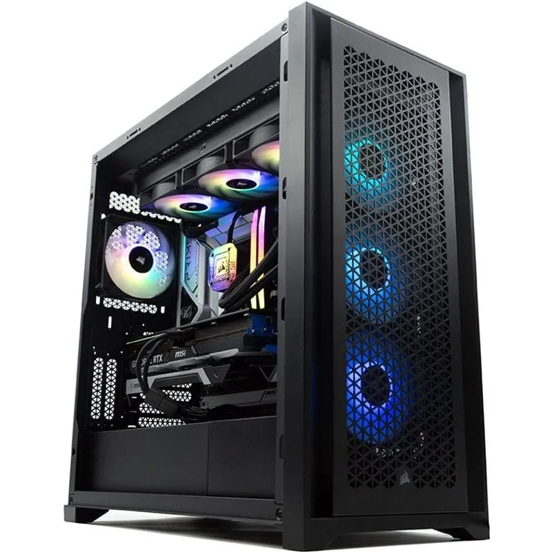 PcCom iCUE i7 13700KF / 32GB RAM / 1TB SSD / RTX 4070 Ti 12GB + Windows 11 - Pc Gaming Negro PCC-iCUE-13700KF-4070Ti-BLKW