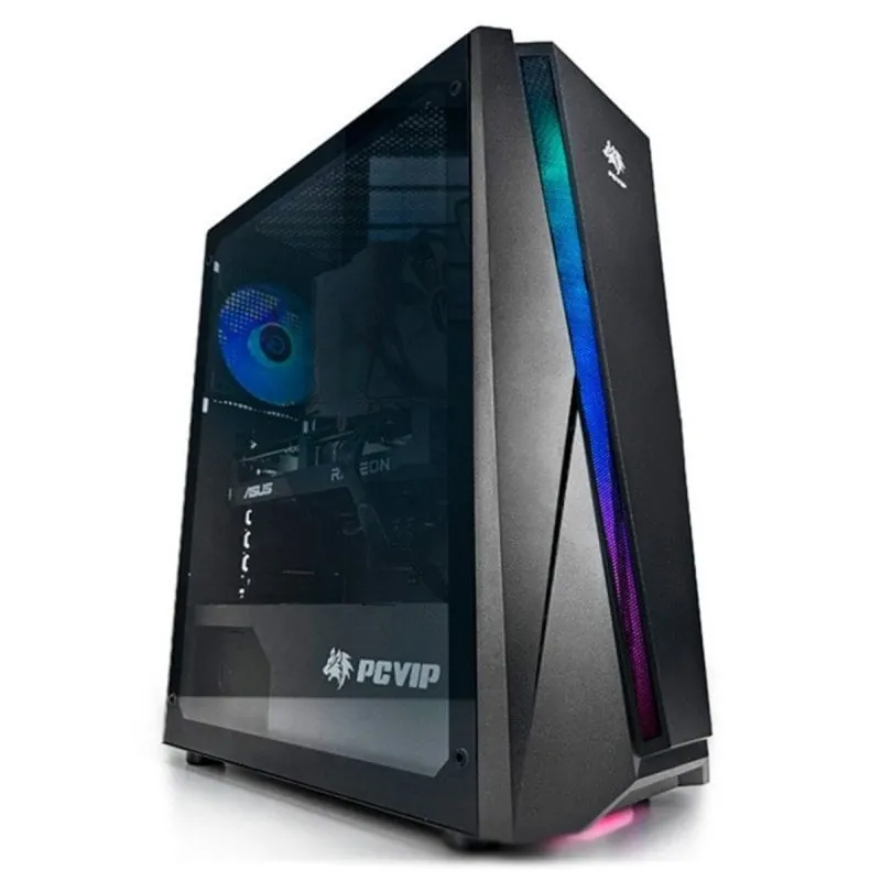 PcVIP Gaming HF19 AMD Ryzen 5 7500F 32GB DDR5 1TB SSD RX 9060 XT WiFi Windows 11 Pro IB-TPC8314