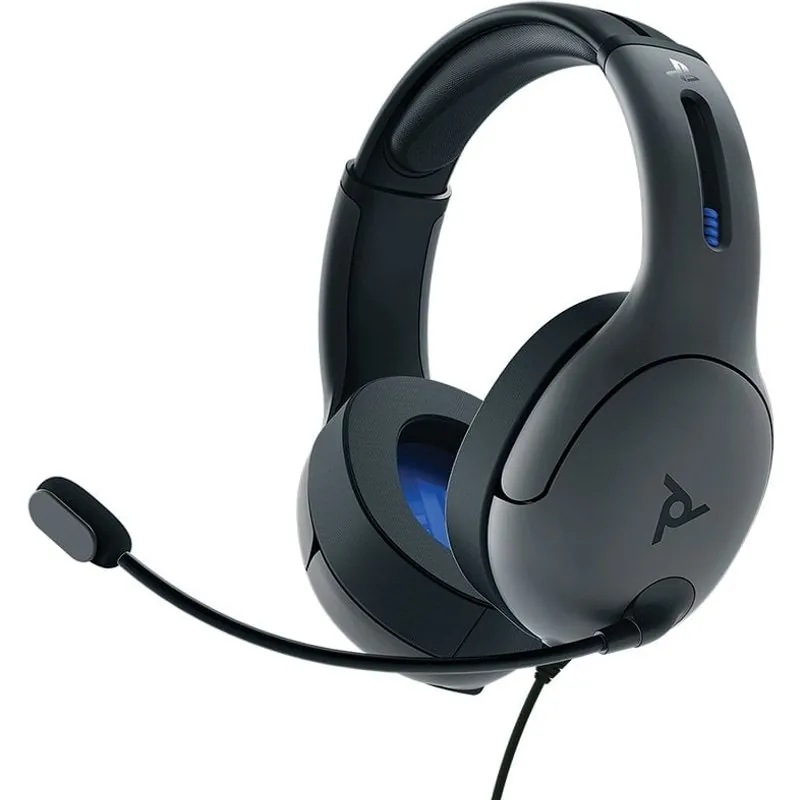 PDP Gaming LVL50 Auriculares Gaming Grises para PS4 051-099-NA-BK
