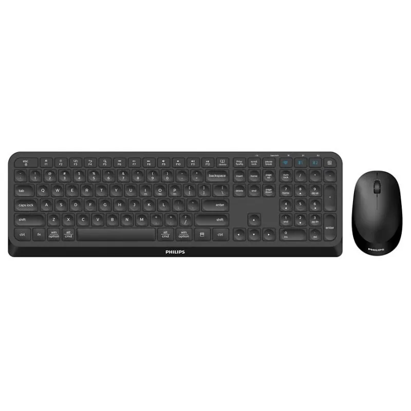 Philips 4000 Series SPT6407B/16 Combo Teclado Inalámbrico Bluetooth + Ratón 1600 DPI Negro SPT6407B/16