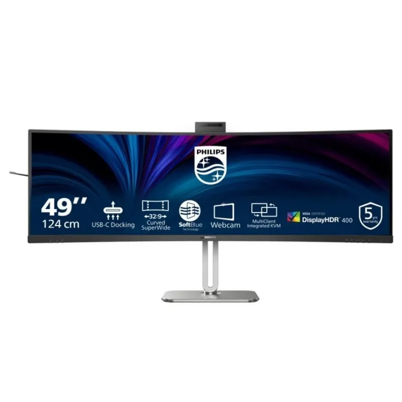Philips 49B2U6900CH/00 pantalla para PC 124 cm (48.8 pulgadas pulgadas) 5120 x 1440 Pixeles Dual QHD LCD Negro 