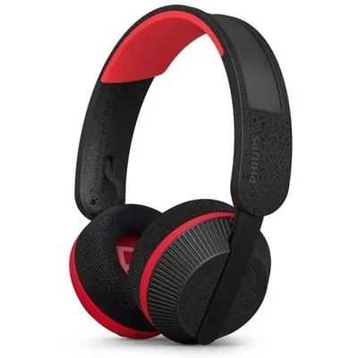 Philips 6000 Series TAA6219BK/00 Auriculares Deportivos Bluetooth con Alimentación Solar Negro/Rojo TAA6219BK/00