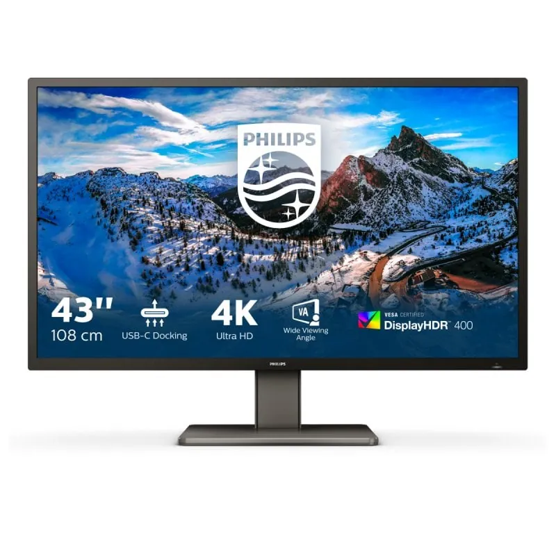 Philips P Line 439P1/00 42.5" LED UltraHD 4K HDR USB-C 439P1/00