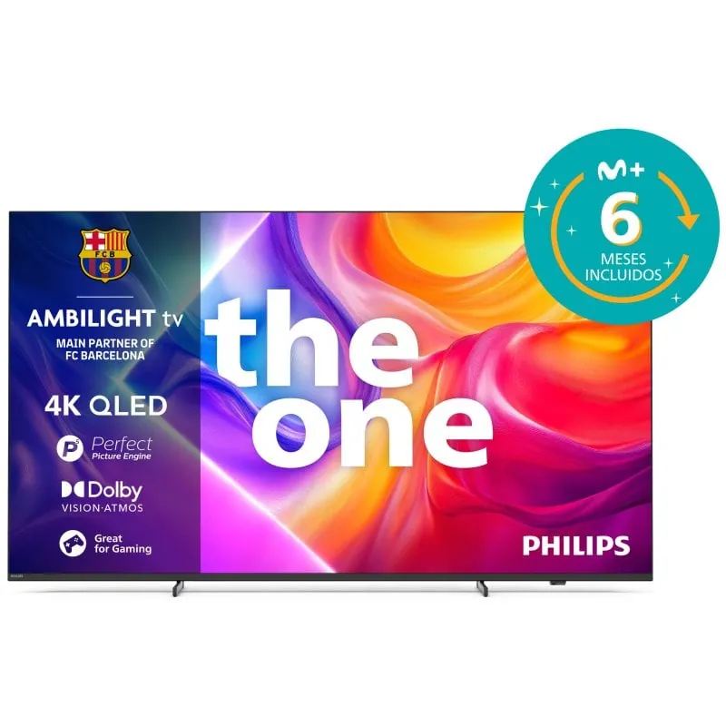 Philips The One Ambilight QLED 85" 85PUS9010 UltraHD 4K Dolby Vision Dolby Atmos Titan OS 85PUS9010/12