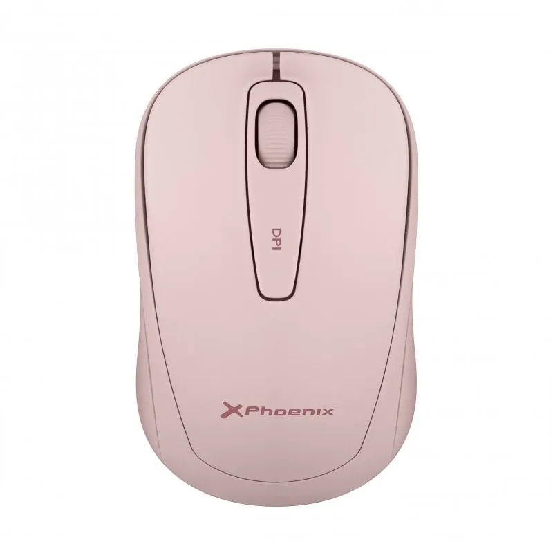 Phoenix M250 Ratón Inalámbrico 1600 DPI Rosa PHM250-P