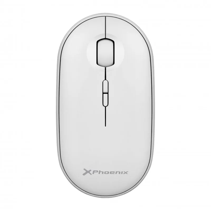 Phoenix Rebble Ratón Óptico Inalámbrico 1600 DPI Blanco PHREBBLE-W