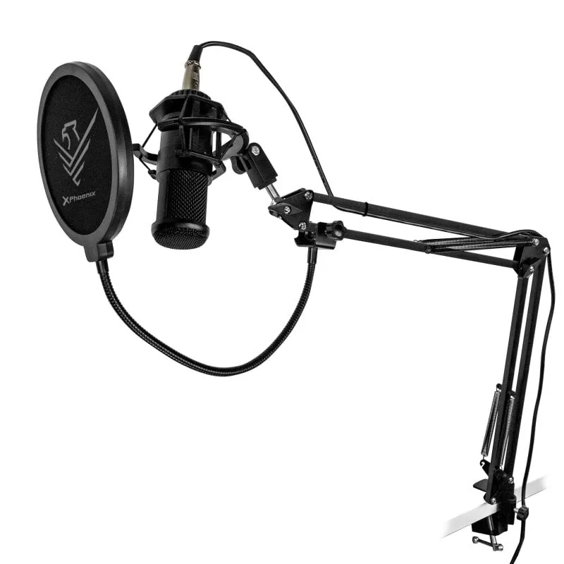 Phoenix Streamcast Pro Micrófono Streaming Cardioide con Brazo Extensible PHSTREAMCAST-PRO