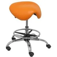 Piqueras y Crespo Alatoz Taburete Similpiel Naranja T16BSP308CRRP
