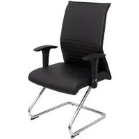 Piqueras y Crespo Albacete Sillón Confidente Patín Piel Negro 208CPPIELNE