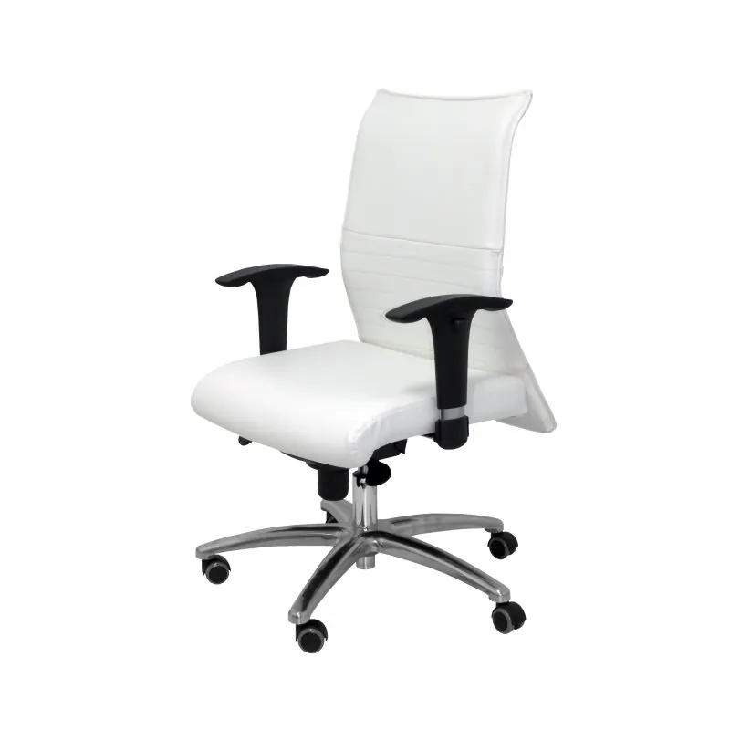 Piqueras y Crespo Albacete Sillón Confidente Similpiel con Espuma Viscoelástica Blanco 207SXLSPBL