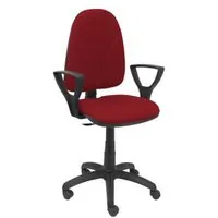 Piqueras y Crespo Algarra Bali Silla de Oficina con Brazos Fijos Granate 1006CPBALI933BGOLF