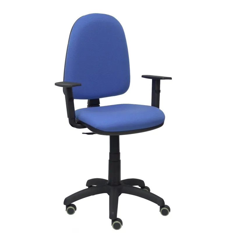 Piqueras y Crespo Ayna Bali Silla Oficina Brazos Regulables Ruedas de Parqué Azul Claro 04CPBALI261B10RP