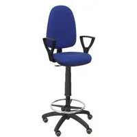 Piqueras y Crespo Ayna Taburete Bali Brazos Fijos Ruedas de Parqué Azul T04CPBALI229BGOLFRP