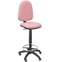 Piqueras y Crespo Ayna Taburete Bali Rosa Pálido con Ruedas de Parqué T04CPBALI710RP