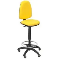 Piqueras y Crespo Ayna Taburete Bali Ruedas de Parqué Amarillo T04CPBALI100RP