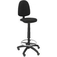 Piqueras y Crespo Ayna Taburete Bali Ruedas de Parqué Negro T04CPBALI840RP