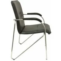 Piqueras y Crespo Balsa Pack 2 Sillas Similpiel Negro Estructura Cromada PACK2259SPNECR