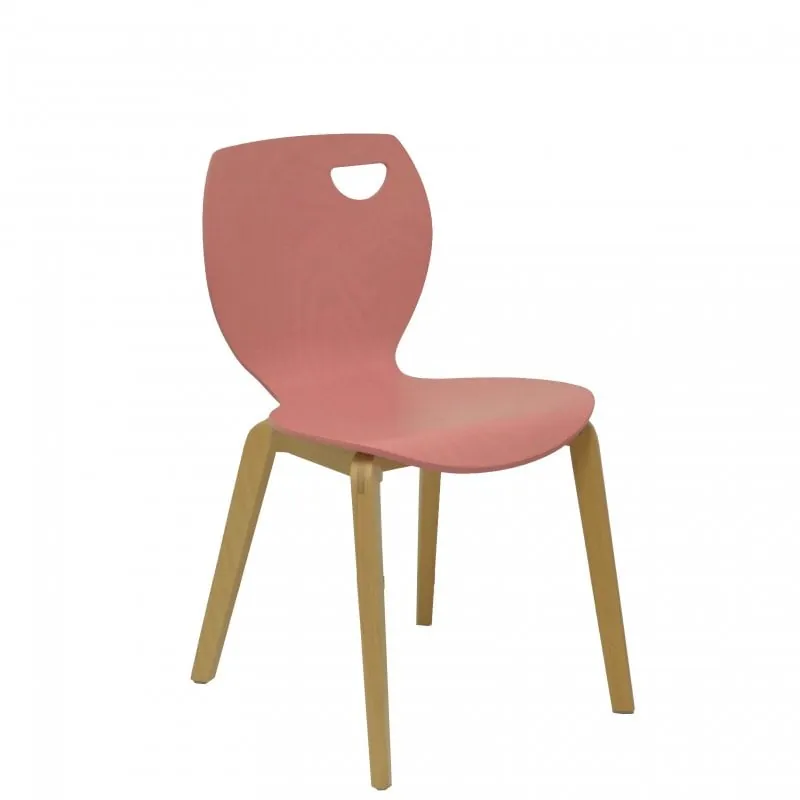 Piqueras y Crespo Buendia Pack 2 Sillas Rosa/Haya PACK2325RSH